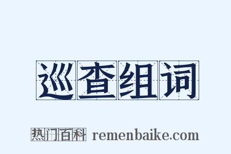 巡查组词是什么意思的图片